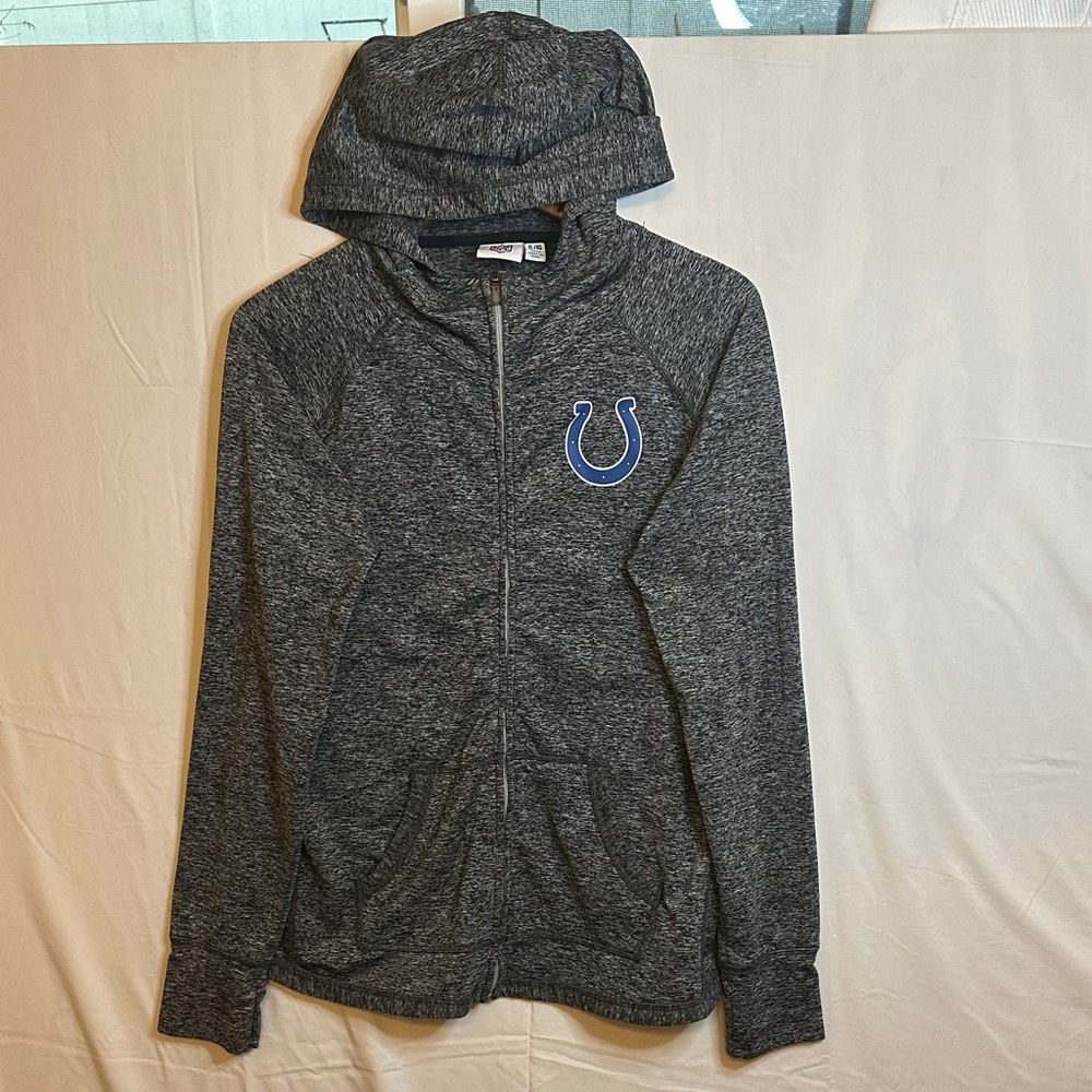 NFL Indiana Colts Heather Gray Zip-Up Hoodie